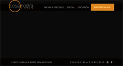 Desktop Screenshot of cosanostrapizzeria.com